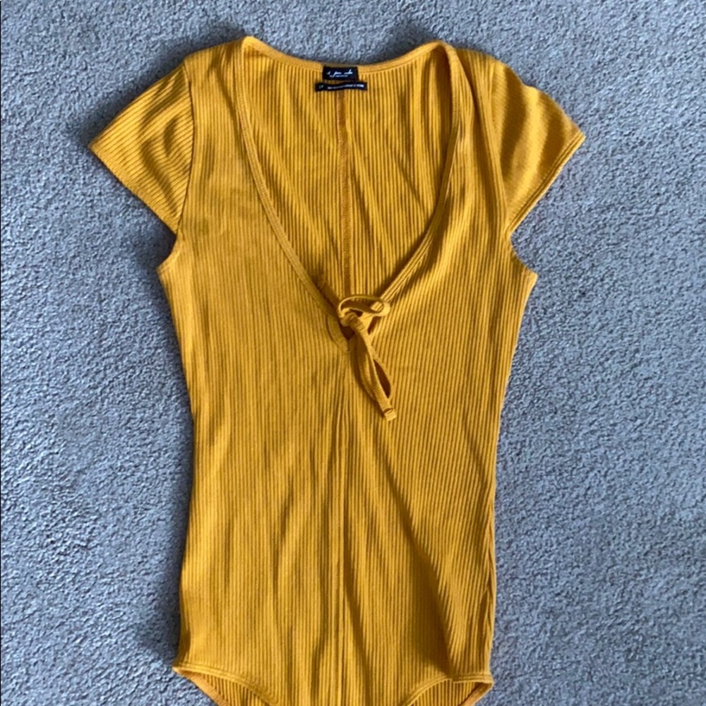 Mustard bodysuit
